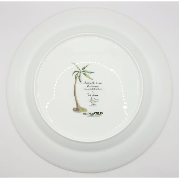 Lenox British Colonial Collection Bamboo Dinner Plate 11.25" Porcelain Made USA - Picture 4 of 6